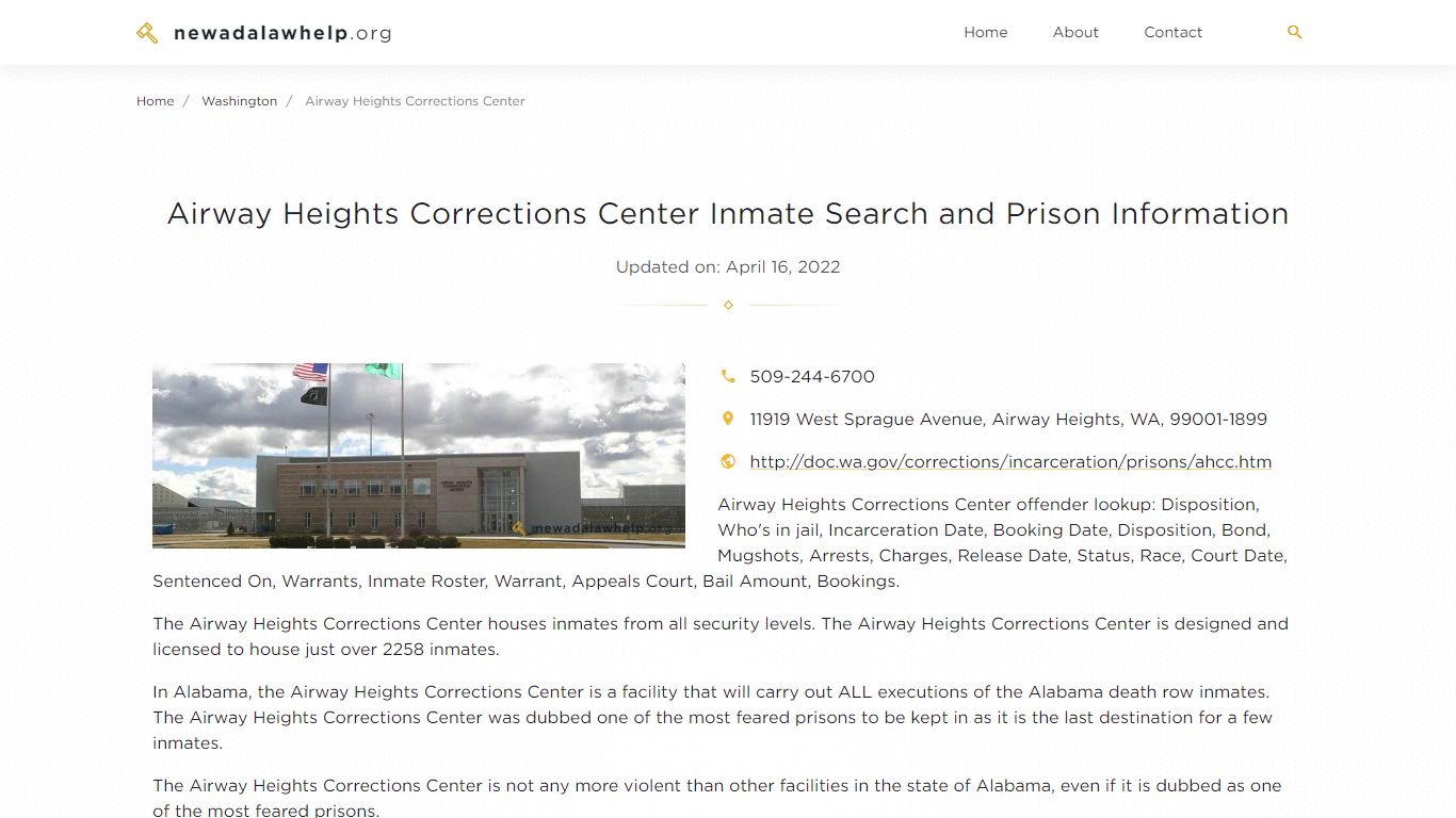 Airway Heights Corrections Center - NevadaLawHelp